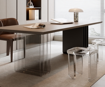 Modern Computer Desk And Chair-ID:391292104