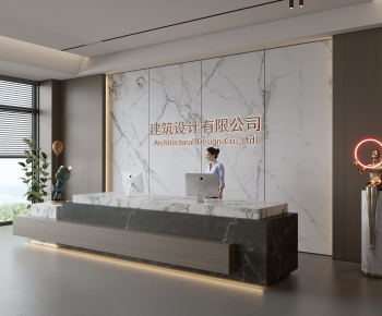 Modern Office Reception Desk-ID:794466021