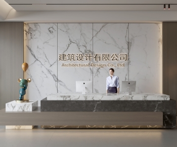 Modern Office Reception Desk-ID:353614099