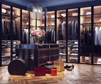 Modern Clothes Storage Area-ID:980890994