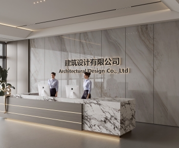 Modern Office Reception Desk-ID:206424004