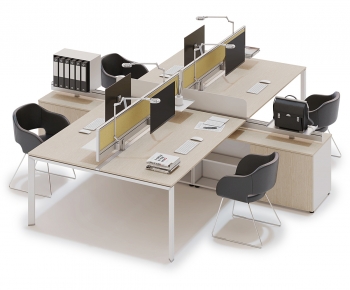 Modern Office Desk And Chair-ID:102866894