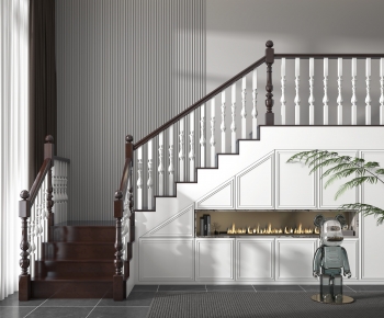 Simple European Style Stairwell-ID:535482886