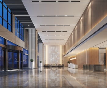 Modern Office Reception Desk-ID:202438126