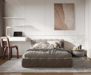 Modern Double Bed-ID:689326052