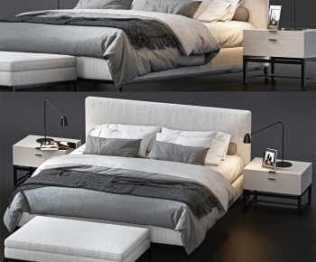 Modern Double Bed-ID:238317012