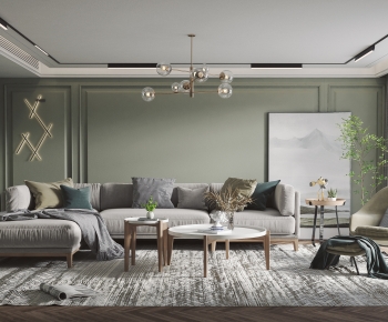 Modern A Living Room-ID:551853902