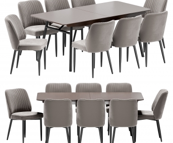 Modern Dining Table And Chairs-ID:163640981