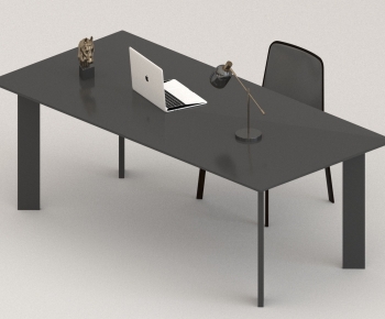 Modern Computer Desk And Chair-ID:953671938