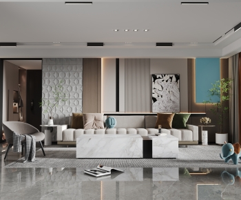 Modern A Living Room-ID:182336099