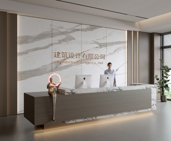 Modern Office Reception Desk-ID:109241081