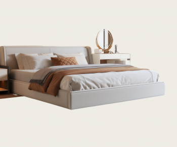 Modern Double Bed-ID:927756076