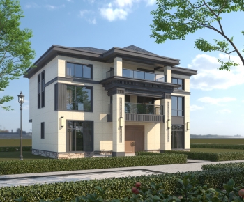 Simple European Style Detached Villa-ID:682281971