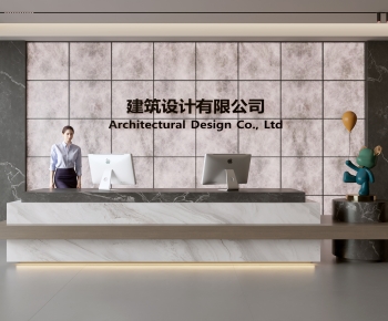 Modern Office Reception Desk-ID:623790034