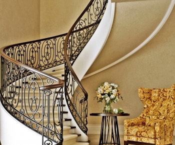 European Style Rotating Staircase-ID:909460075