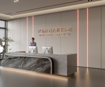 Modern Office Reception Desk-ID:149048096