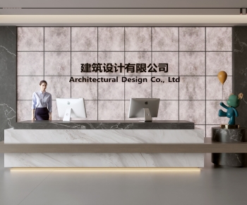 Modern Office Reception Desk-ID:723388917