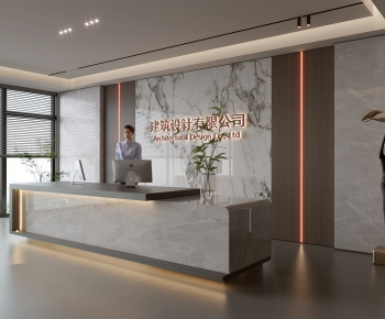 Modern Office Reception Desk-ID:113220276