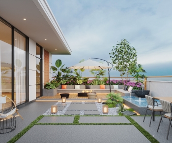 Modern Terrace-ID:621125946