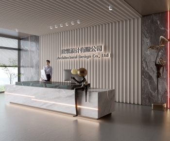 Modern Office Reception Desk-ID:406327962