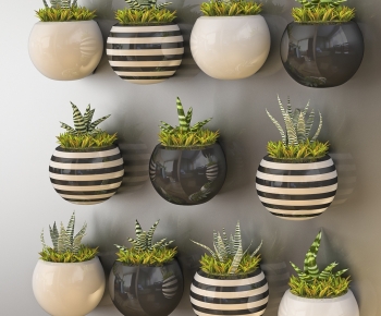 Modern Potted Green Plant-ID:476315025