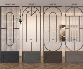 French Style Glass Screen Partition-ID:859170031