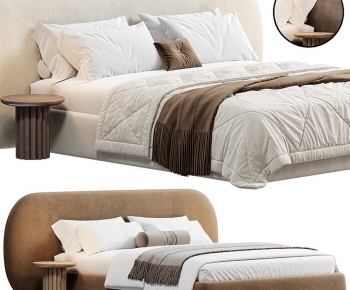 Modern Double Bed-ID:856575016