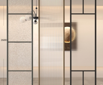 French Style Glass Screen Partition-ID:906383043