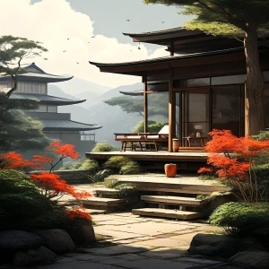 新中式建筑画-ID:6218171