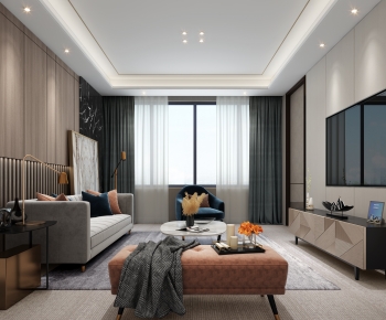 Modern A Living Room-ID:356554036