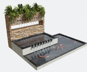 Modern Rockery Waterscape-ID:398296128