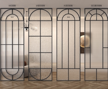 French Style Glass Screen Partition-ID:177350044