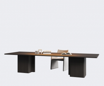 Modern Computer Desk And Chair-ID:395185951