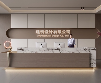 Modern Office Reception Desk-ID:459328899