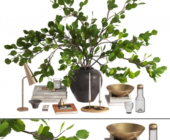 Modern Potted Green Plant-ID:383434063