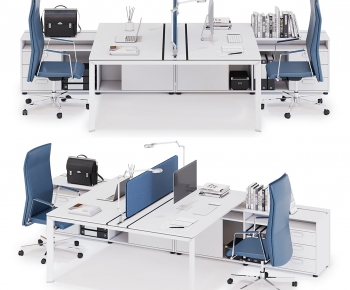 Modern Office Desk And Chair-ID:581653124