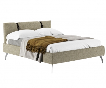 Modern Double Bed-ID:381658086