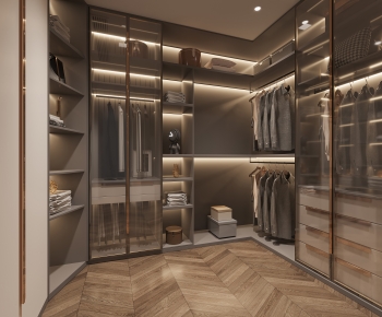 Modern Clothes Storage Area-ID:874021057