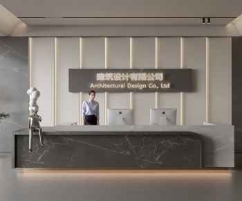 Modern Office Reception Desk-ID:721272959