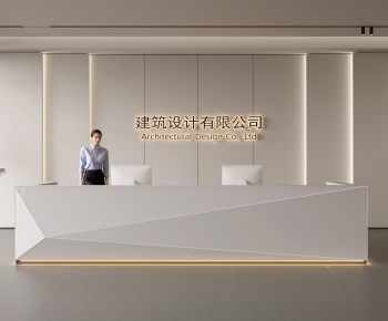 Modern Office Reception Desk-ID:145050051