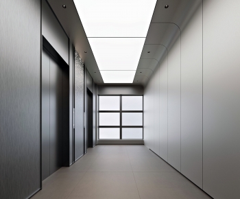 Modern Office Elevator Hall-ID:675518047