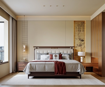 New Chinese Style Bedroom-ID:640732052