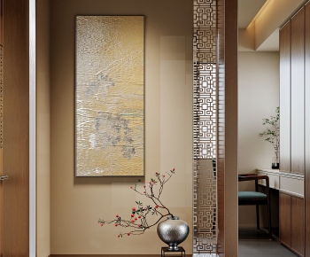 New Chinese Style Hallway-ID:654381041