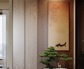 New Chinese Style Hallway-ID:537974122