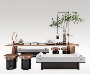 New Chinese Style Tea Tables And Chairs-ID:360239033