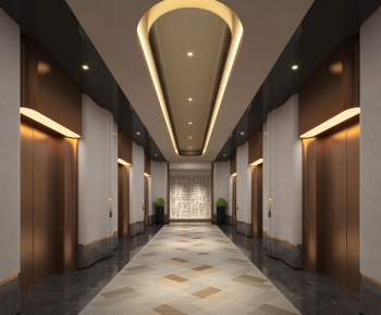 Modern Elevator Hall-ID:695368059