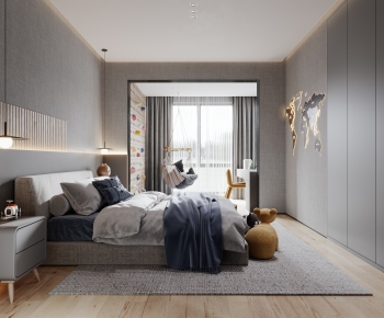 Modern Boy's Room And Son's Room-ID:110073096