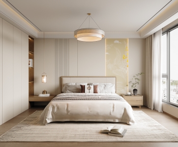 New Chinese Style Bedroom-ID:518829113