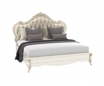 European Style Double Bed-ID:796940332