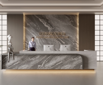 Modern Office Reception Desk-ID:330569038